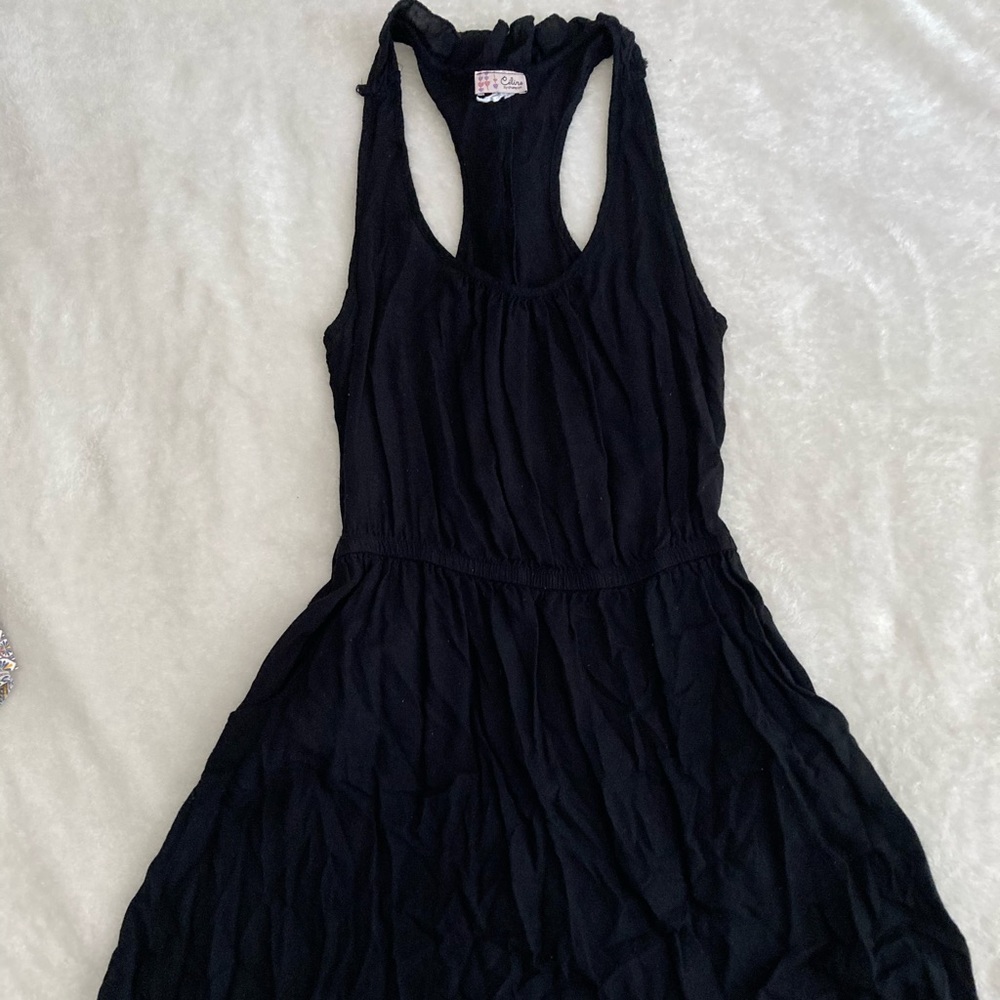 Black strapped dress
